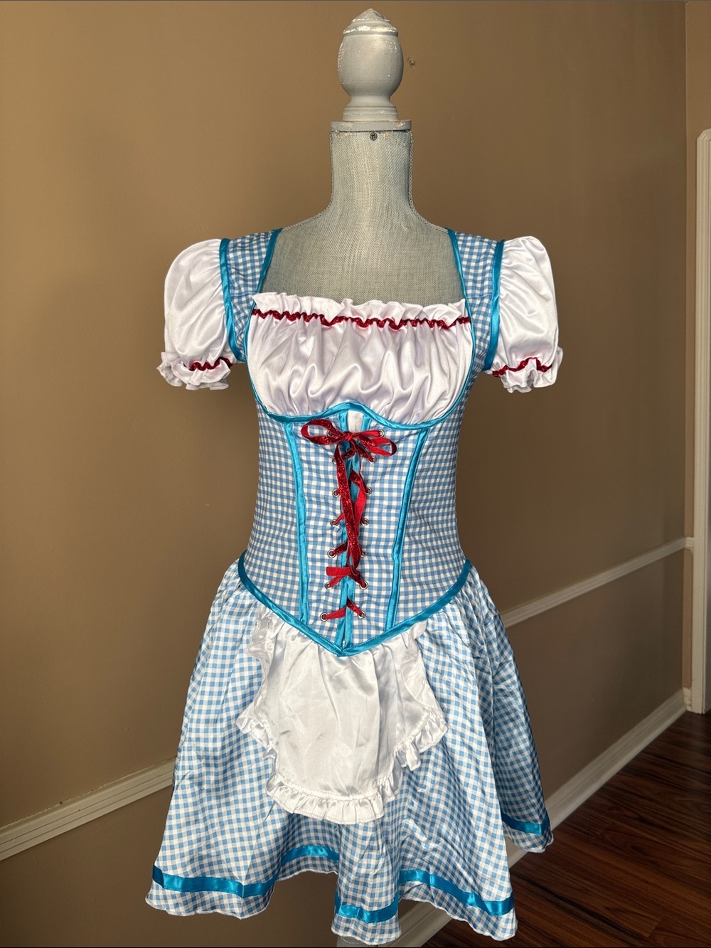 THE WIZARD OF OZ 👠 DOROTHY 👠 COSTUME DRESS SIZE MEDIUM (6-8) 🌟EUC🌟